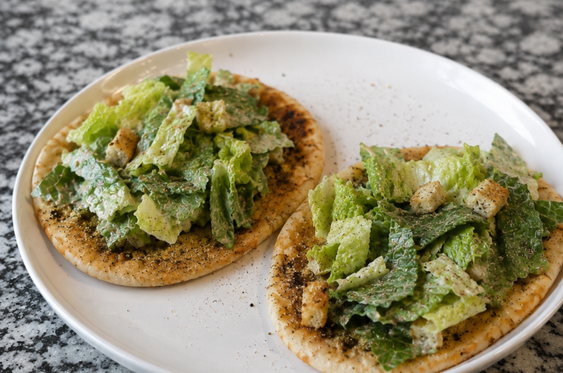 Chicken Caesar Smash Tacos