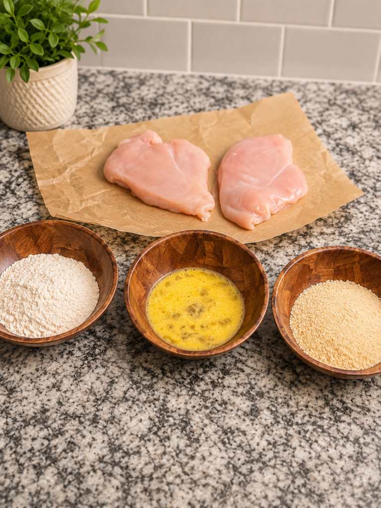 chicken breading station