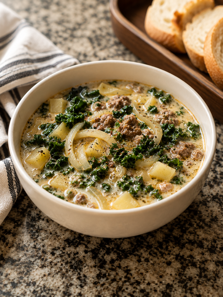 Creamy Sausage and Kale Soup cover photo for creamy sausage and kale soup