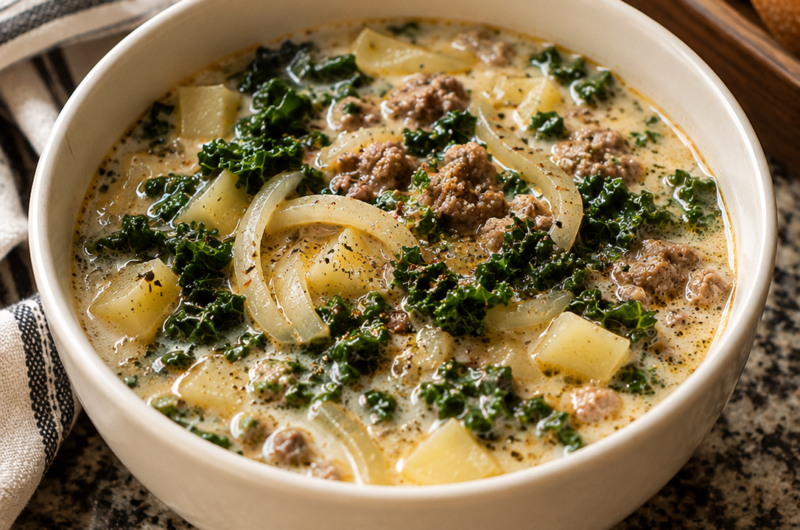 Creamy Sausage and Kale Soup
