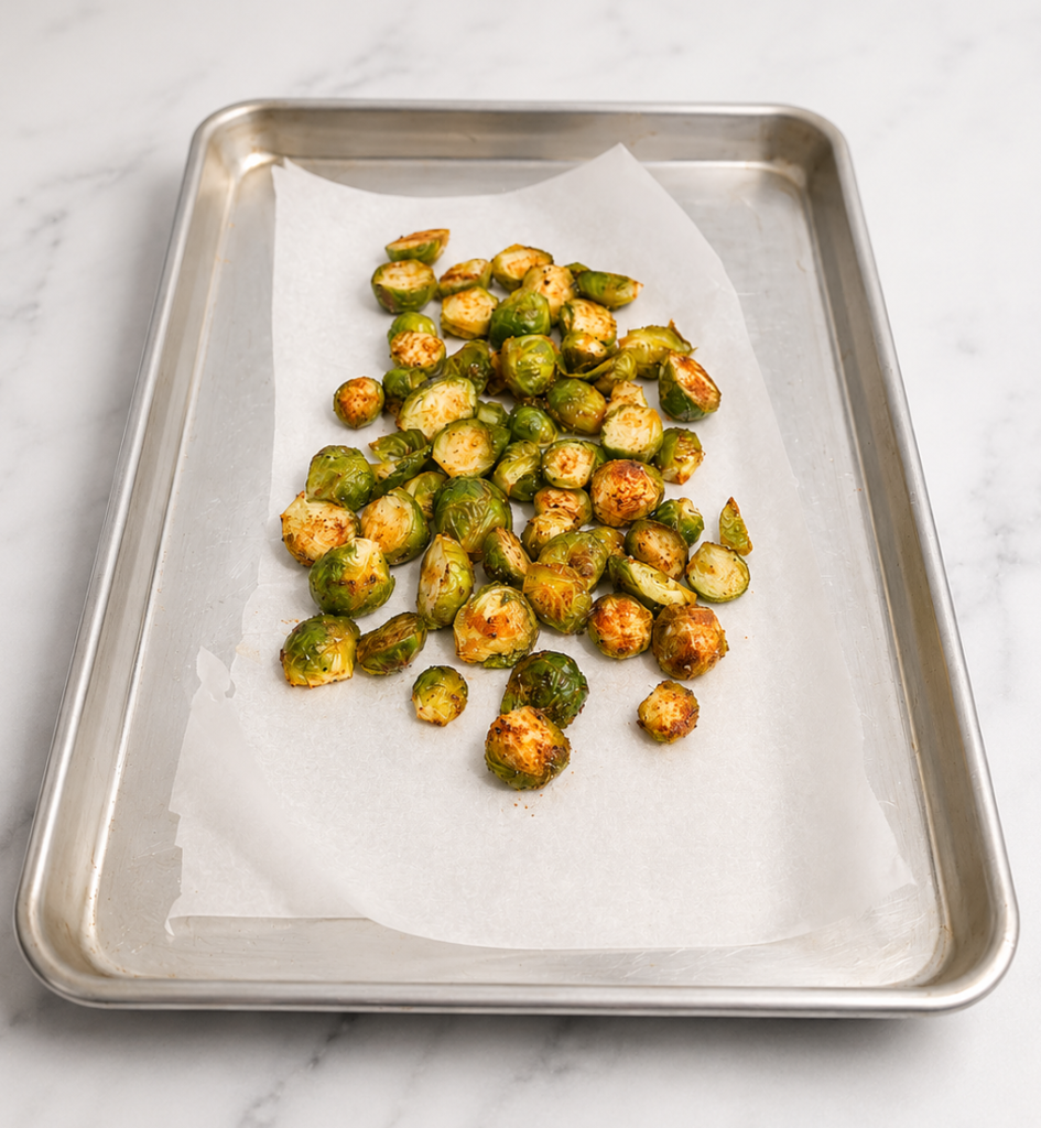 Oven Baked Brussel Sprouts step 4 brussel sprouts