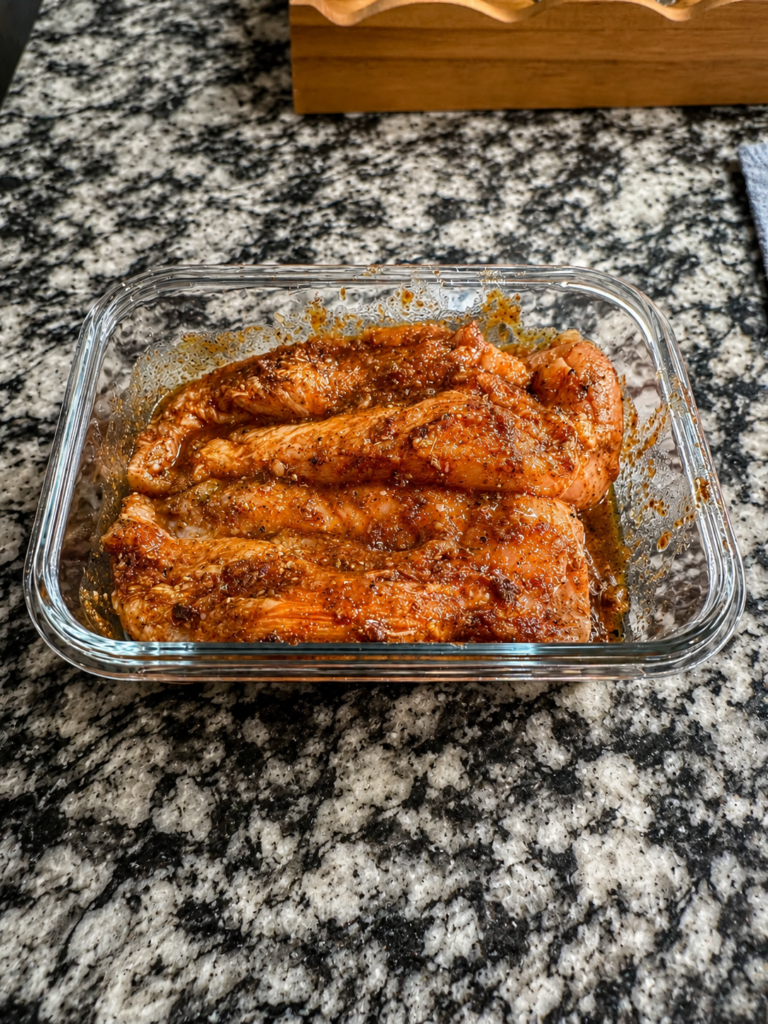 chipotle chicken marinating