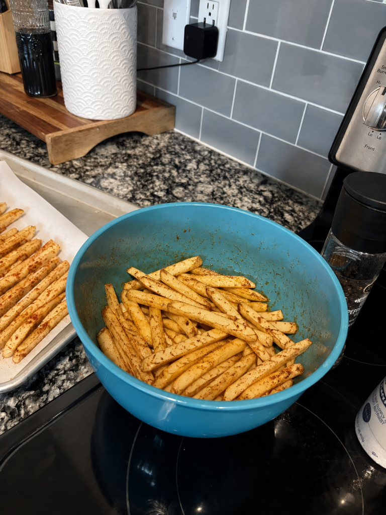 new step 4 oven baked french fries