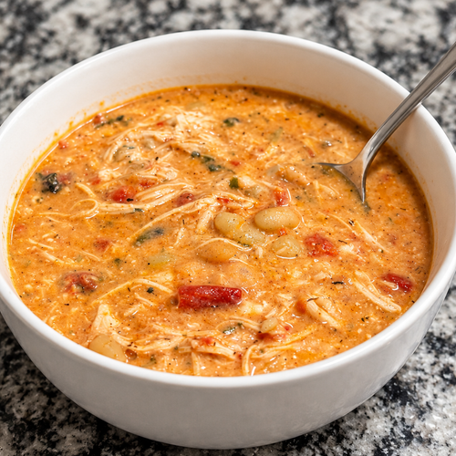 Slow Cooker Buffalo Chicken Chili