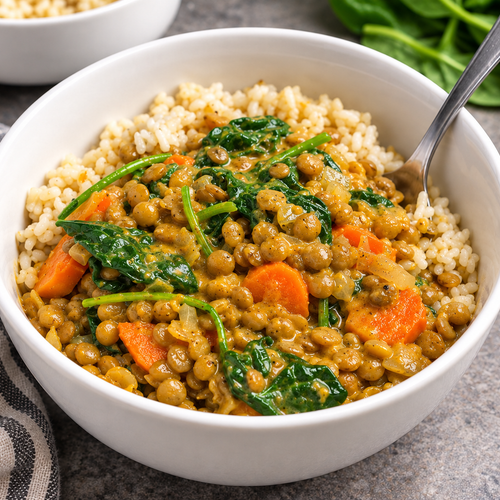 Creamy Vegan Curry Lentils